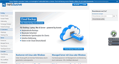 Desktop Screenshot of netclusive.de